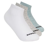 Skechers 3 Pack Boys' Quarter Crew Cotton Socks