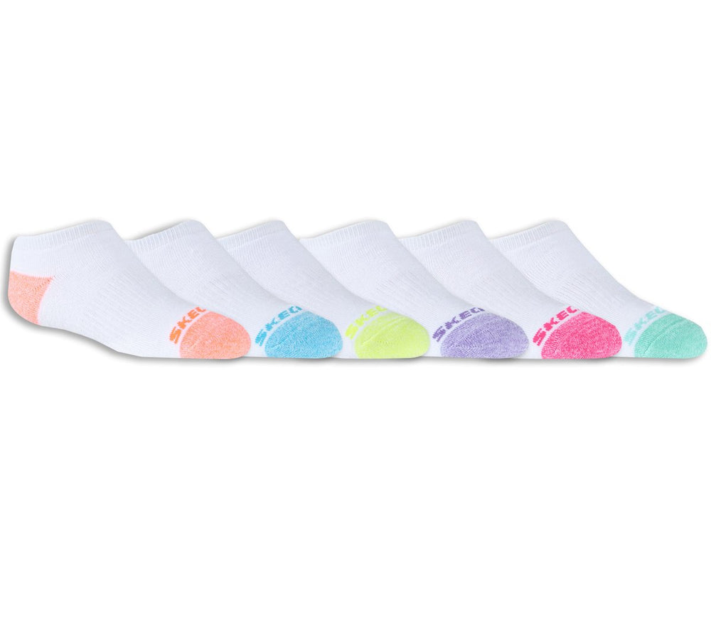 Skechers 6 Pack Low Cut Walking Socks