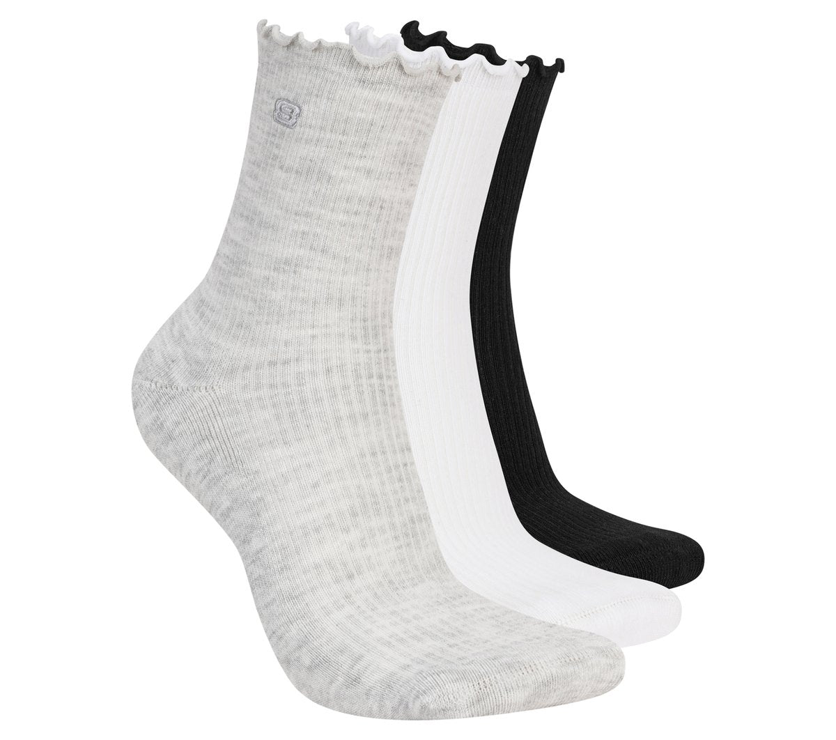 Skechers 3 Pack Women's Ankle Lettuce Socks