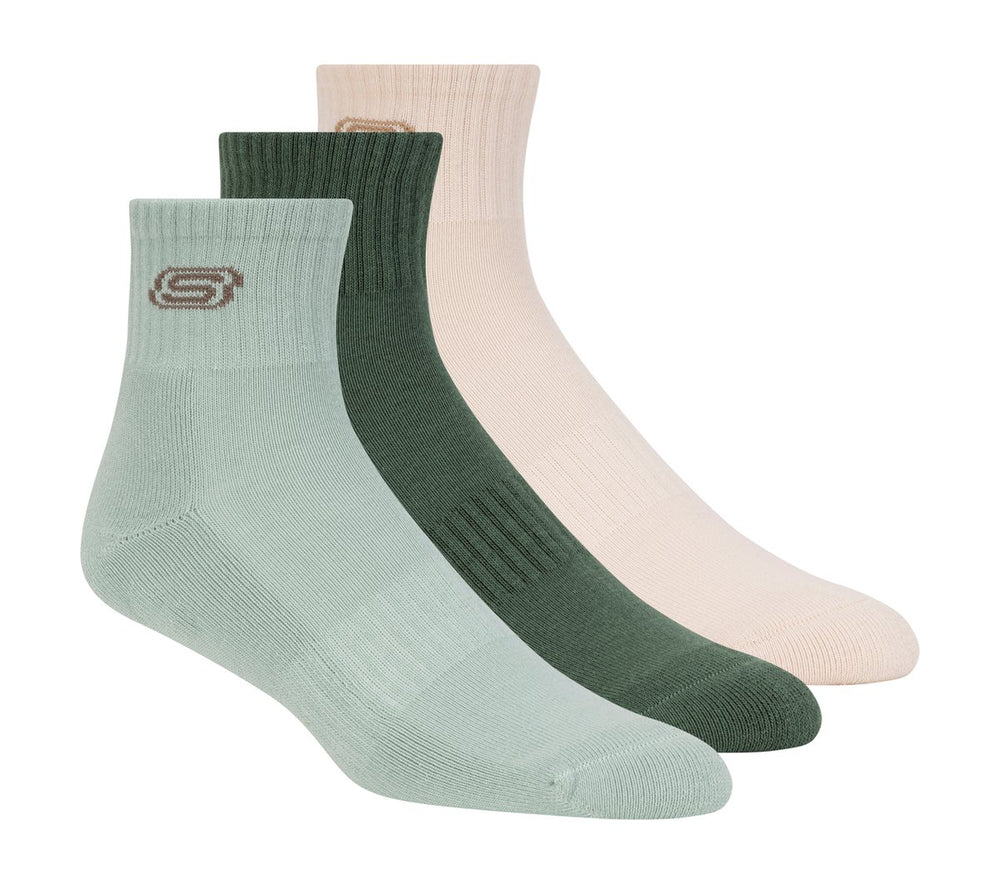 Skechers 3 Pack Men's Lifestyle Quarter Socks