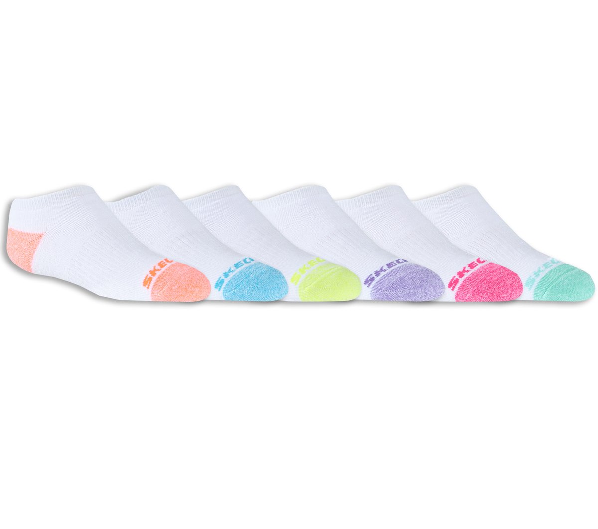Skechers 6 Pack Low Cut Walking Socks